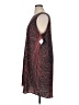 Halogen 100% Polyester Graphic Burgundy Cocktail Dress Size 18 - photo 5
