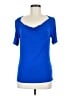 Gianni Bini Blue Short Sleeve Top Size M - photo 1