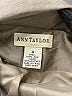 Ann Taylor 100% Silk Metallic Gray Black Silk Blazer Size 4 - photo 6