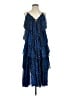 Lulus 100% Polyester Stars Blue Cocktail Dress Size S - photo 1