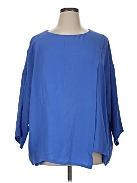 Lafayette 148 New York 3/4 Sleeve Silk Top (view 1)