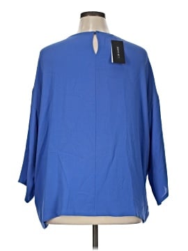 Lafayette 148 New York 3/4 Sleeve Silk Top (view 2)