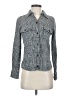 Current/Elliott Houndstooth Gray Long Sleeve Button-Down Shirt Size XS (0) - photo 1