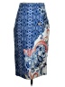 Moulinette Soeurs Print Blue Casual Skirt Size 0 - photo 2