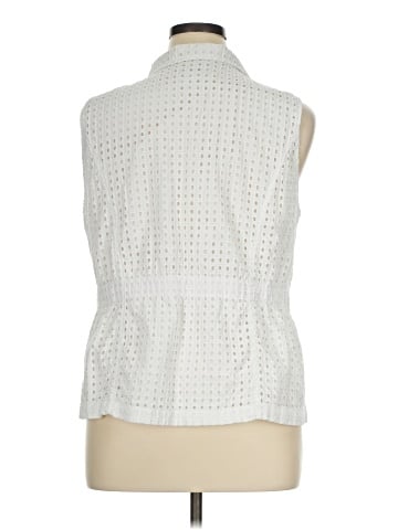 Christopher & Banks Sleeveless Button-Down Shirt (view 2)
