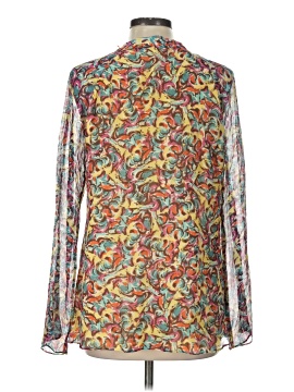 Sundance Long Sleeve Silk Top (view 2)