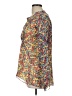 Sundance 100% Silk Floral Multi Color Yellow Long Sleeve Silk Top Size L - photo 5