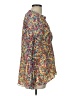 Sundance 100% Silk Floral Multi Color Yellow Long Sleeve Silk Top Size L - photo 4