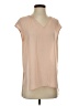 Chelsea28 100% Polyester Tan Short Sleeve Top Size S - photo 1