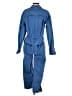 Still Here 100% Cotton Blue Jumpsuit Size S - photo 2