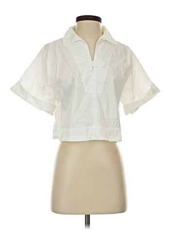 Banana Republic Factory Store Short Sleeve Blouse (view 1)