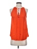 Joie 100% Silk Orange Sleeveless Silk Top Size XS - photo 1