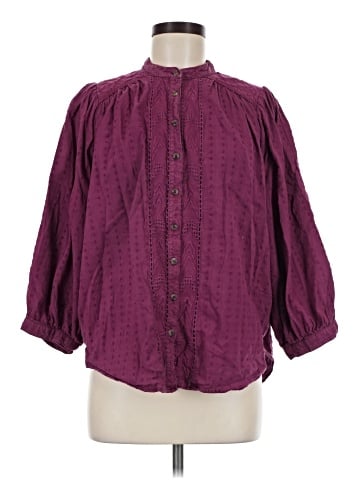 Pilcro by Anthropologie 3/4 Sleeve Blouse (view 1)