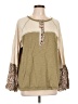 Unbranded Tan Long Sleeve Blouse Size L - photo 1