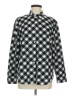 Riders by Lee 100% Polyester Checkered-gingham Black Long Sleeve Blouse Size M - photo 1