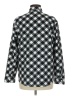 Riders by Lee 100% Polyester Checkered-gingham Black Long Sleeve Blouse Size M - photo 2