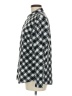 Riders by Lee 100% Polyester Checkered-gingham Black Long Sleeve Blouse Size M - photo 5