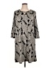 New Directions Animal Print Gray Casual Dress Size XL - photo 1
