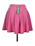 Urban Coco Solid Pink Casual Skirt Size M - photo 2