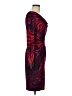 Cache Graphic Burgundy Cocktail Dress Size M - photo 4