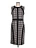 Donna Morgan Houndstooth Black Cocktail Dress Size 12 - photo 1