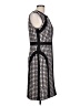 Donna Morgan Houndstooth Black Cocktail Dress Size 12 - photo 4