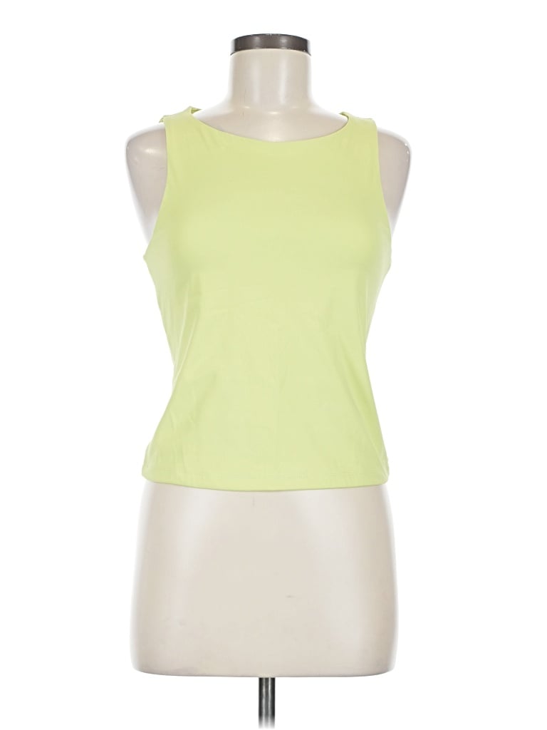 Pre-owned Carven Sleeveless Top Green Halter Neckline Tops
