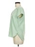 H&M Green Short Sleeve Blouse Size 8 - photo 5