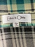 Eden & Olivia Plaid Teal 3/4 Sleeve Blouse Size L - photo 7