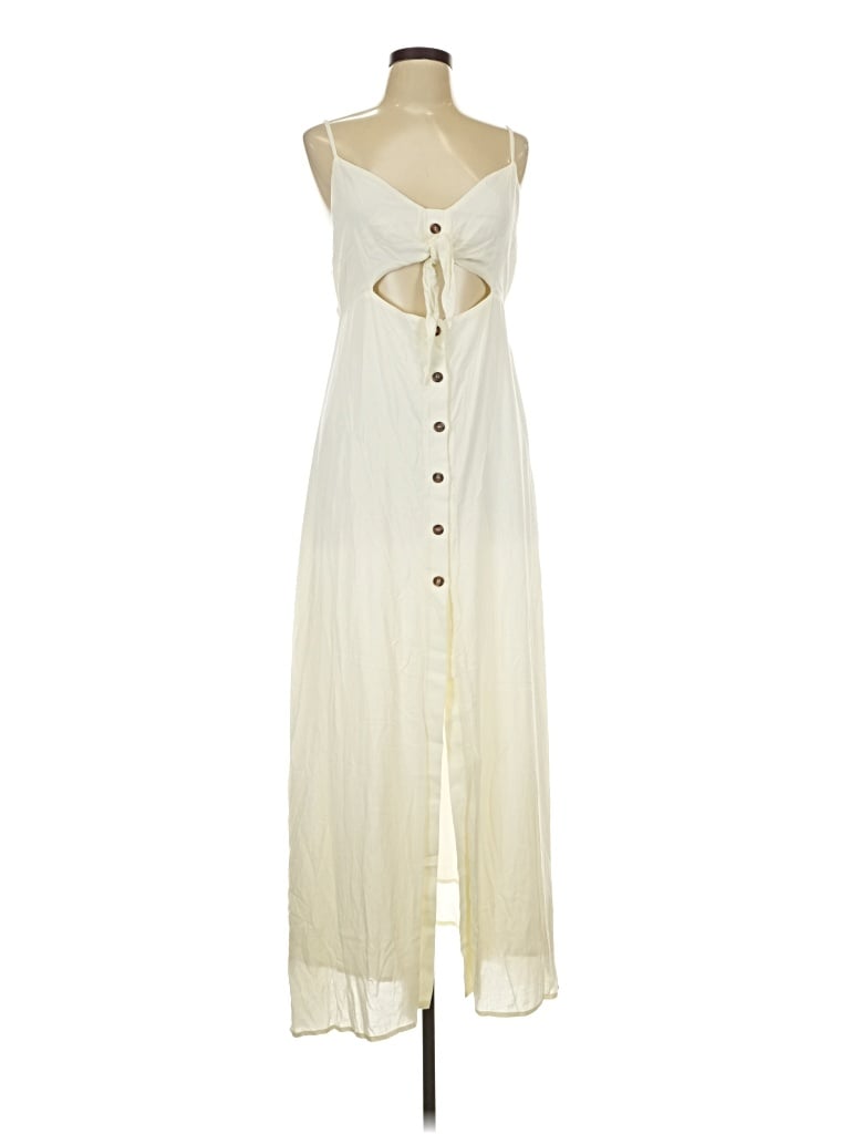Pre-owned Sage The Label Casual Dress In Ivory