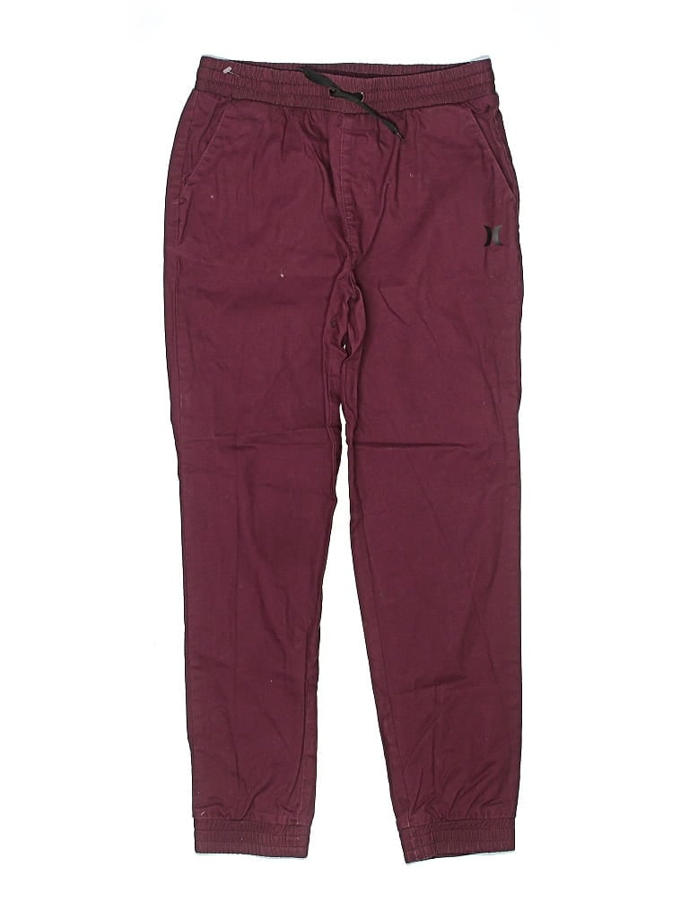 Pre-owned Hurley Kids'  Casual Pants In Burgundy
