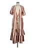 Knox Rose Stripes Brown Casual Dress Size M - photo 1