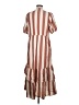 Knox Rose Stripes Brown Casual Dress Size M - photo 2