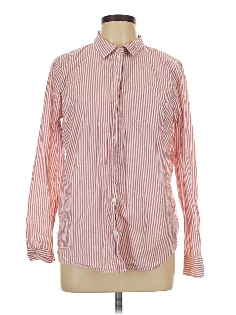 Pre-owned Old Navy Long Sleeve Button Down Shirt In Pink