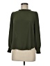 Ann Taylor LOFT 100% Polyester Green Long Sleeve Blouse Size M (petite) - photo 1