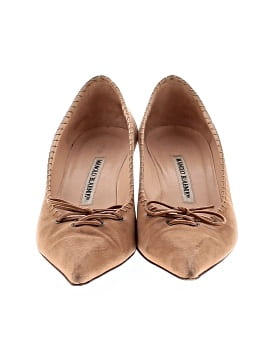 Manolo Blahnik Suede Kitten Heels (view 2)