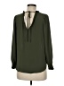 Ann Taylor LOFT 100% Polyester Green Long Sleeve Blouse Size M (petite) - photo 2