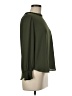Ann Taylor LOFT 100% Polyester Green Long Sleeve Blouse Size M (petite) - photo 4