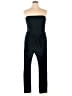 Assorted Brands 100% Polyester Solid Black Green Jumpsuit Size M - photo 1