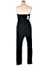 Assorted Brands 100% Polyester Solid Black Green Jumpsuit Size M - photo 2
