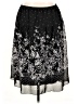 Elementz 100% Polyester Paisley Black Casual Skirt Size XL - photo 1