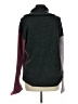 Peyton Primrose Color Block Gray Turtleneck Sweater Size M - photo 2