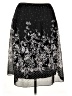 Elementz 100% Polyester Paisley Black Casual Skirt Size XL - photo 2