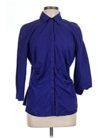 Lafayette 148 New York 3/4 Sleeve Button-Down Shirt (view 1)
