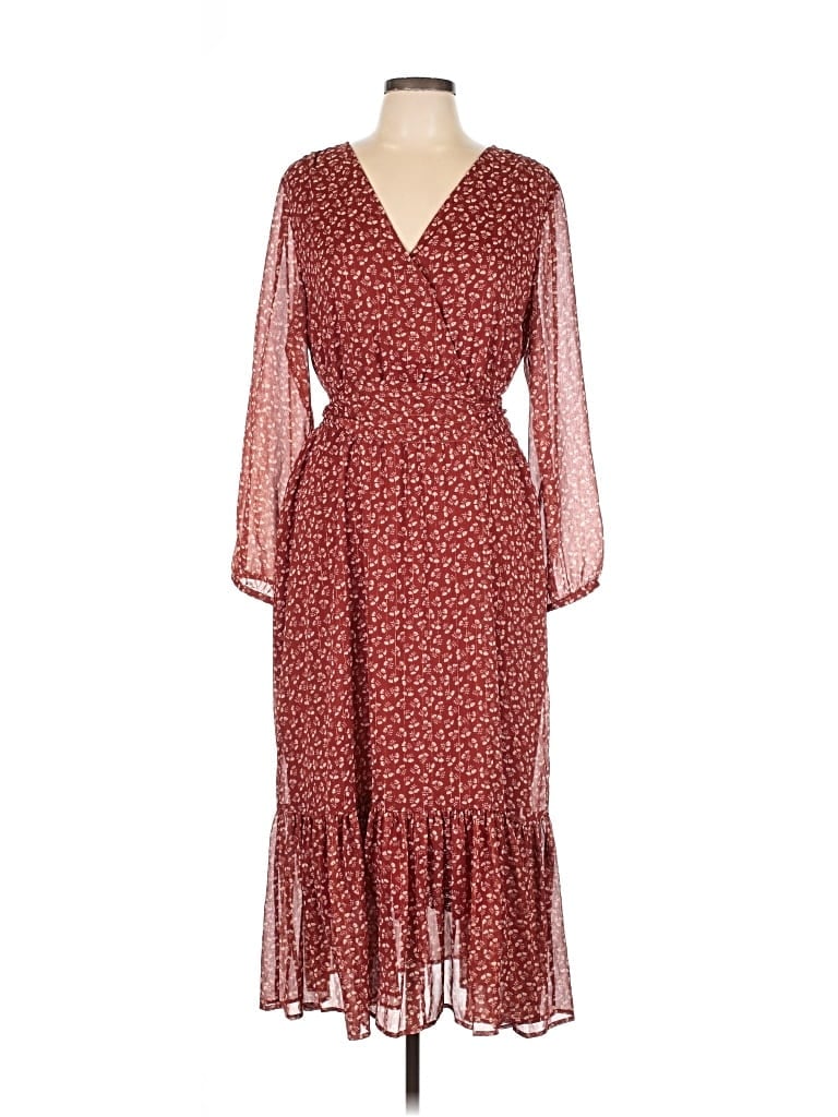 Pre-owned Jcrew Cocktail Dress In Burgundy