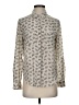 Ann Taylor Paisley Gray Long Sleeve Blouse Size S - photo 1