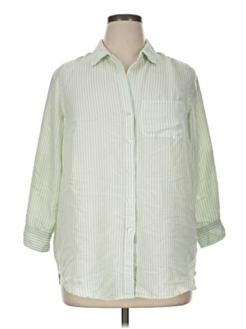 Velvet Heart 3/4 Sleeve Button-Down Shirt (view 1)
