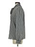 T Tahari 100% Polyester Stripes Silver Long Sleeve Blouse Size M - photo 5