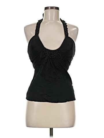 Bebe Sleeveless Silk Top (view 1)