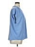 Banana Republic 100% Polyester Blue Short Sleeve Blouse Size XL - photo 4